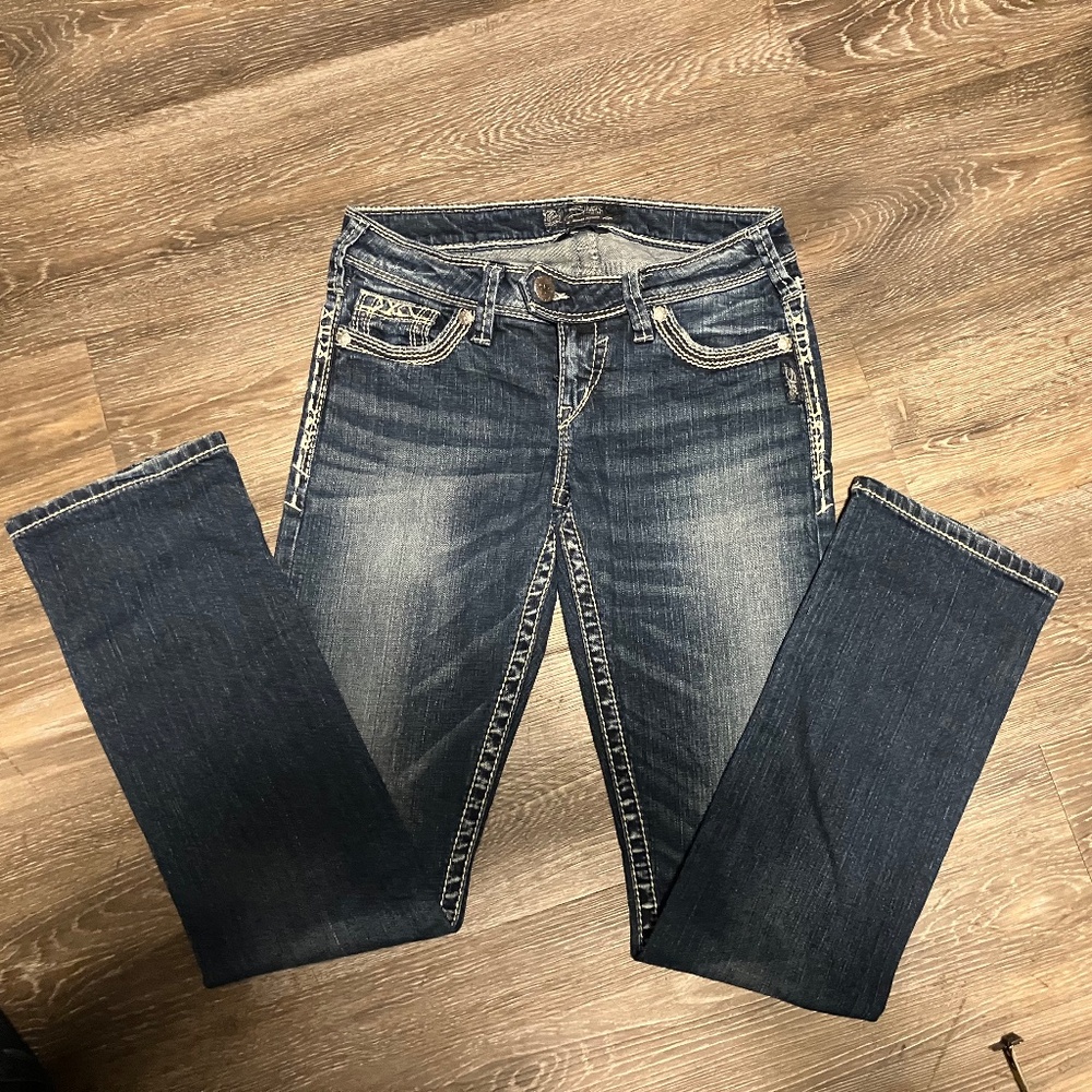 Silver Tuesday baby boot low rise jeans